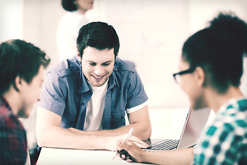 Image showing group of students studying at school