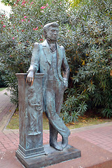 Image showing Monument to Pushkin in the park