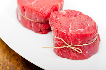 Image showing raw beef filet mignon