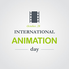 Image showing World animation day, October, 28