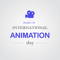 Image showing World animation day, October, 28