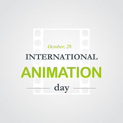 Image showing World animation day, October, 28