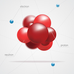 Image showing Molecules structure vector