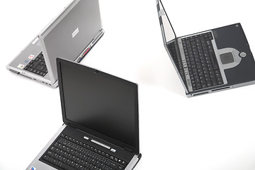 Image showing Laptop meeting