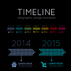 Image showing Timeline infographic