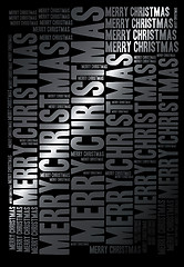 Image showing Winter holidays festive typographic background