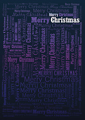 Image showing Winter holidays festive typographic background