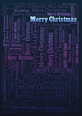 Image showing Winter holidays festive typographic background