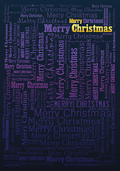 Image showing Winter holidays festive typographic background