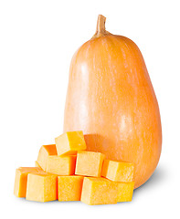 Image showing Pumpkin Entirely And Diced