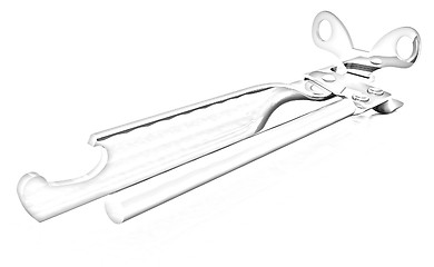 Image showing can opener (CLIPPING PATH)