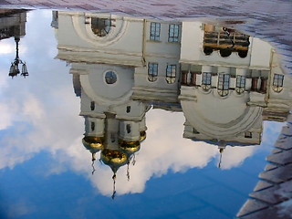 Image showing Reflection of Cathedral in the pool