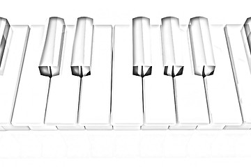 Image showing Colorfull piano keys