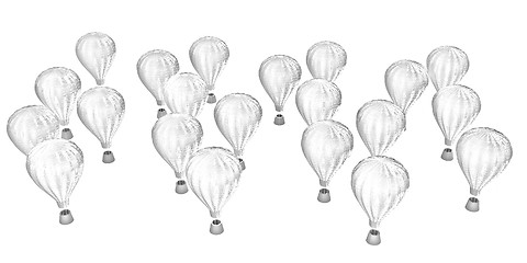 Image showing Hot Air Balloons with Gondola