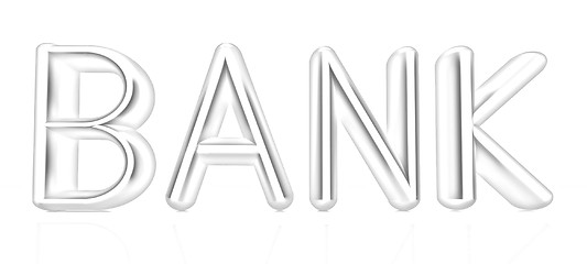 Image showing 3d metal text 