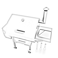 Image showing oven barbecue grill