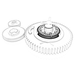 Image showing gears with lock