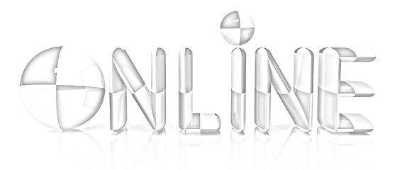 Image showing On-line 3d text