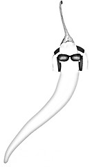 Image showing chili pepper with sun glass and headphones front 