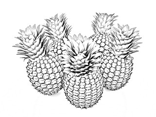 Image showing pineapples