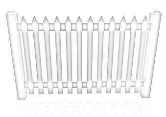 Image showing Colorfull glossy fence 