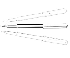 Image showing Metall corporate pen design 