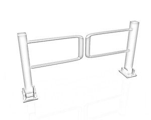 Image showing Three-dimensional image of the turnstile