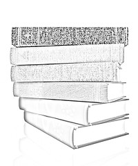 Image showing The stack of books