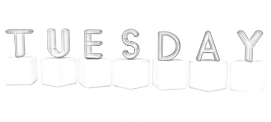Image showing Colorful 3d letters 
