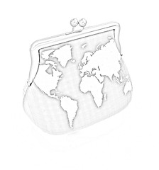 Image showing Purse Earth. On-line concept