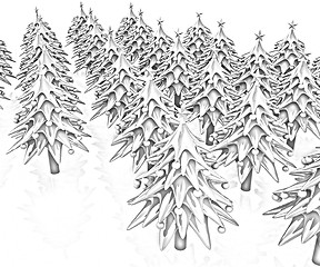 Image showing Christmas trees