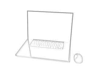 Image showing Pink laptop