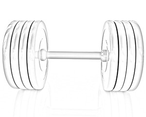 Image showing Colorful dumbbell 