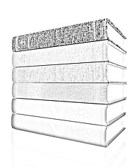 Image showing The stack of books