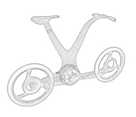 Image showing 3d modern bike concept