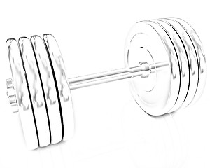 Image showing Metal dumbbell 