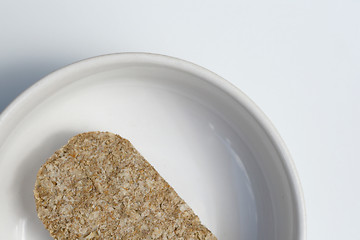 Image showing one wheat biscuit cereal