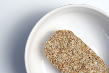 Image showing one wheat biscuit cereal