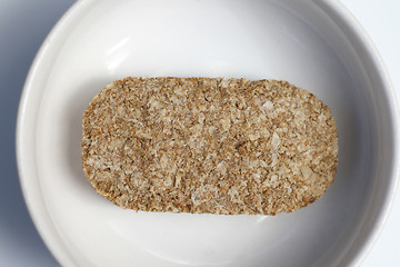 Image showing one wheat biscuit cereal