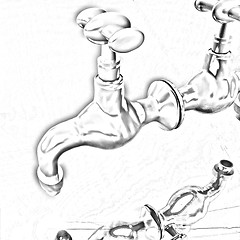 Image showing Water taps