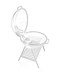 Image showing Oven barbecue grill