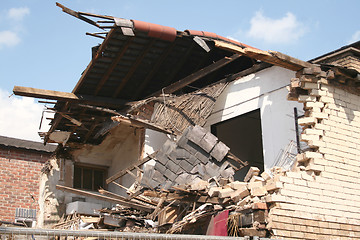 Image showing collapsed building