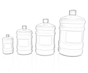 Image showing water bottles