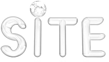 Image showing 3d illustration text 'site'