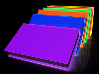 Image showing colorful real books