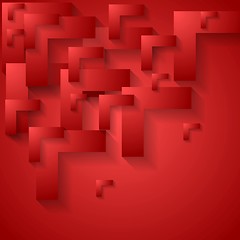 Image showing Red geometry corporate background