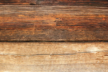 Image showing spruce and oak old planks
