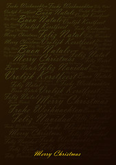 Image showing Winter holidays festive typographic background