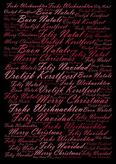 Image showing Winter holidays festive typographic background