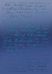 Image showing Winter holidays festive typographic background